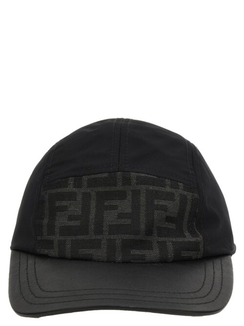 FF jacquard cap FENDI Black