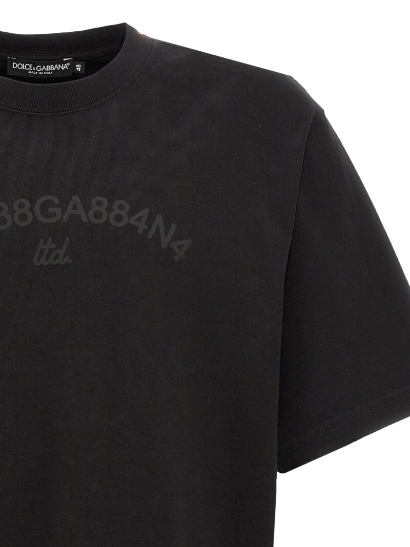 Logo print T-shirt Man DOLCE & GABBANA Black