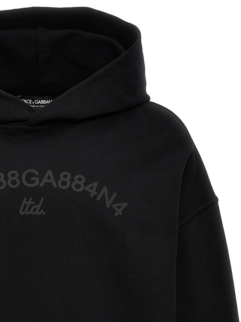 Logo print hoodie Man DOLCE & GABBANA Black