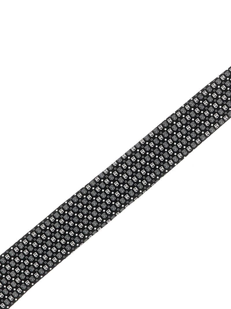 Logo tie Man DOLCE & GABBANA White/Black