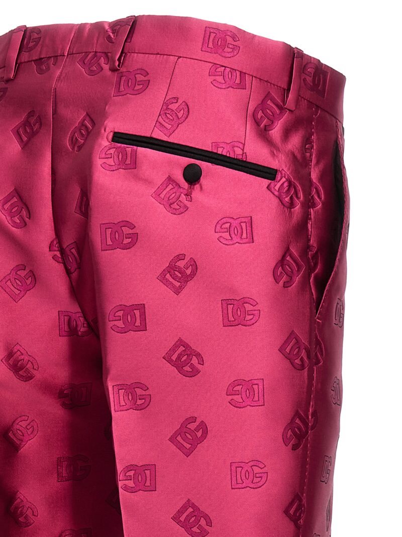 Logo pants 40% polyester 40% acetate 20% silk DOLCE & GABBANA Fuchsia