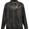 'Anagram' leather overshirt LOEWE Black