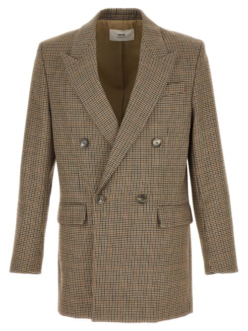 Houndstooth blazer AMI PARIS Beige