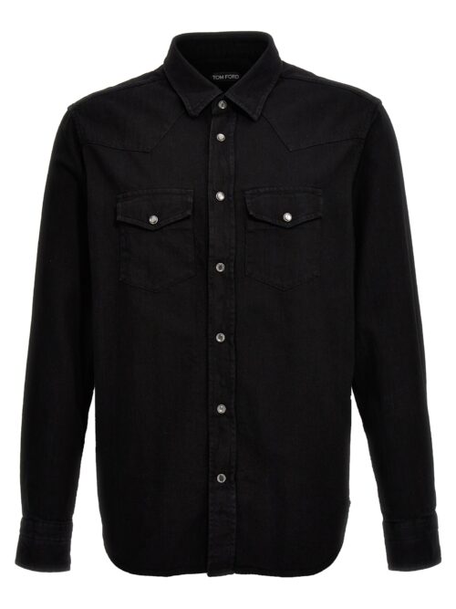 Denim shirt TOM FORD Black