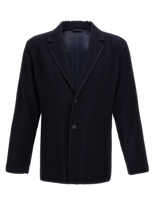 Pleated blazer HOMME PLISSE' ISSEY MIYAKE Blue