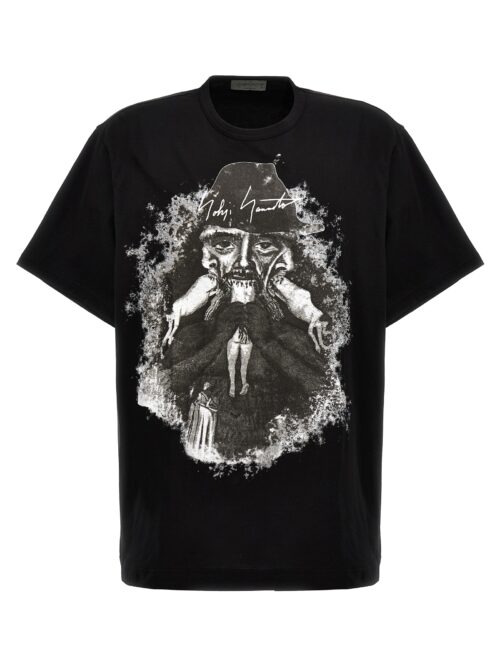 Printed T-shirt YOHJI YAMAMOTO Black