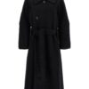 'Out of a Cube' long coat ISSEY MIYAKE Black
