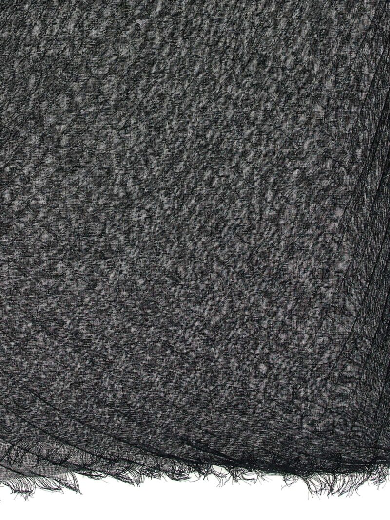 'Ramie pleats' scarf IM46AD10115 ISSEY MIYAKE Black