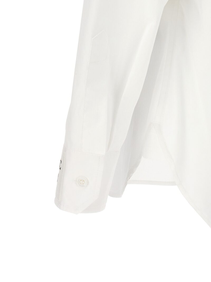 Poplin shirt 94% cotton 6% elastane MOSCHINO White