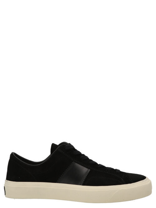 Suede sneakers TOM FORD White/Black