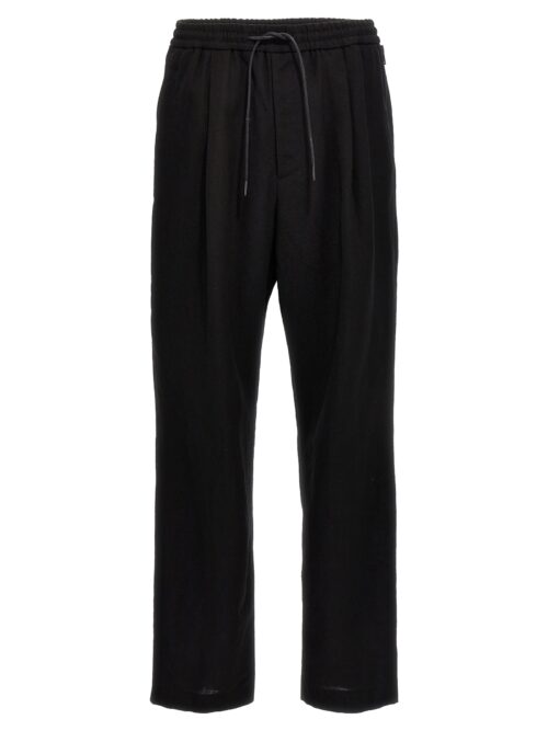 Wool and raffia pants JUUN J Black