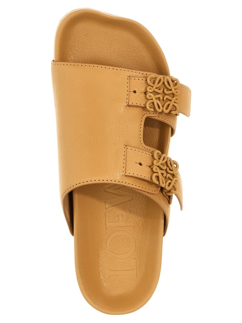 'Ease' slides 80% goat leather 20% brass LOEWE Beige