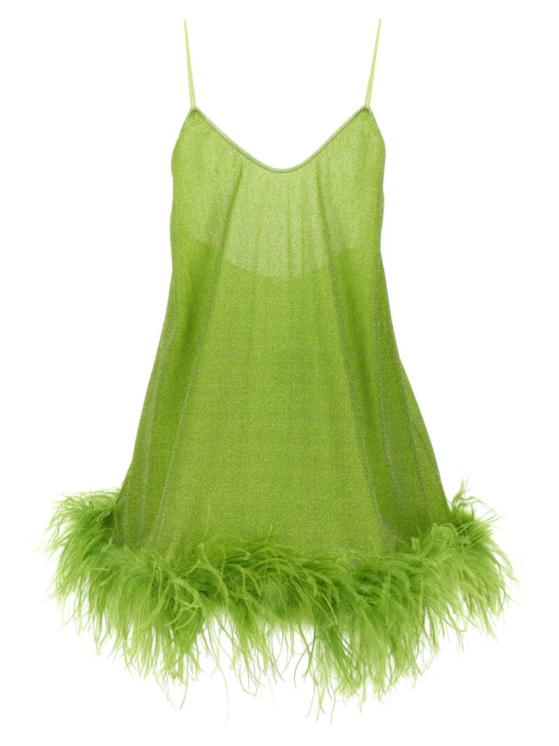 'Lumiere Plumage' dress OSÈREE Green
