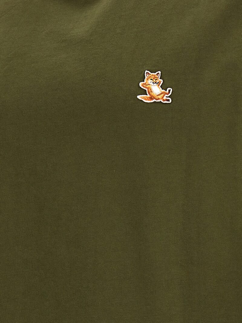 'Chillax Fox' T-shirt 100% cotton MAISON KITSUNE Green