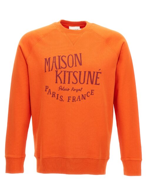 Logo print sweatshirt MAISON KITSUNE Orange