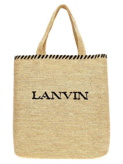 Logo shopping bag LANVIN Beige