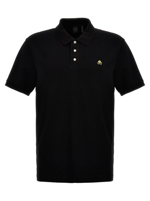 Logo polo shirt MOOSE KNUCKLES Black