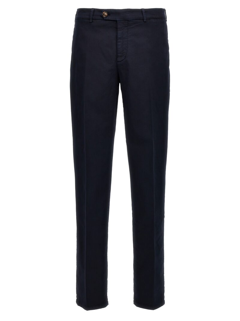 Flat front pants BRUNELLO CUCINELLI Blue