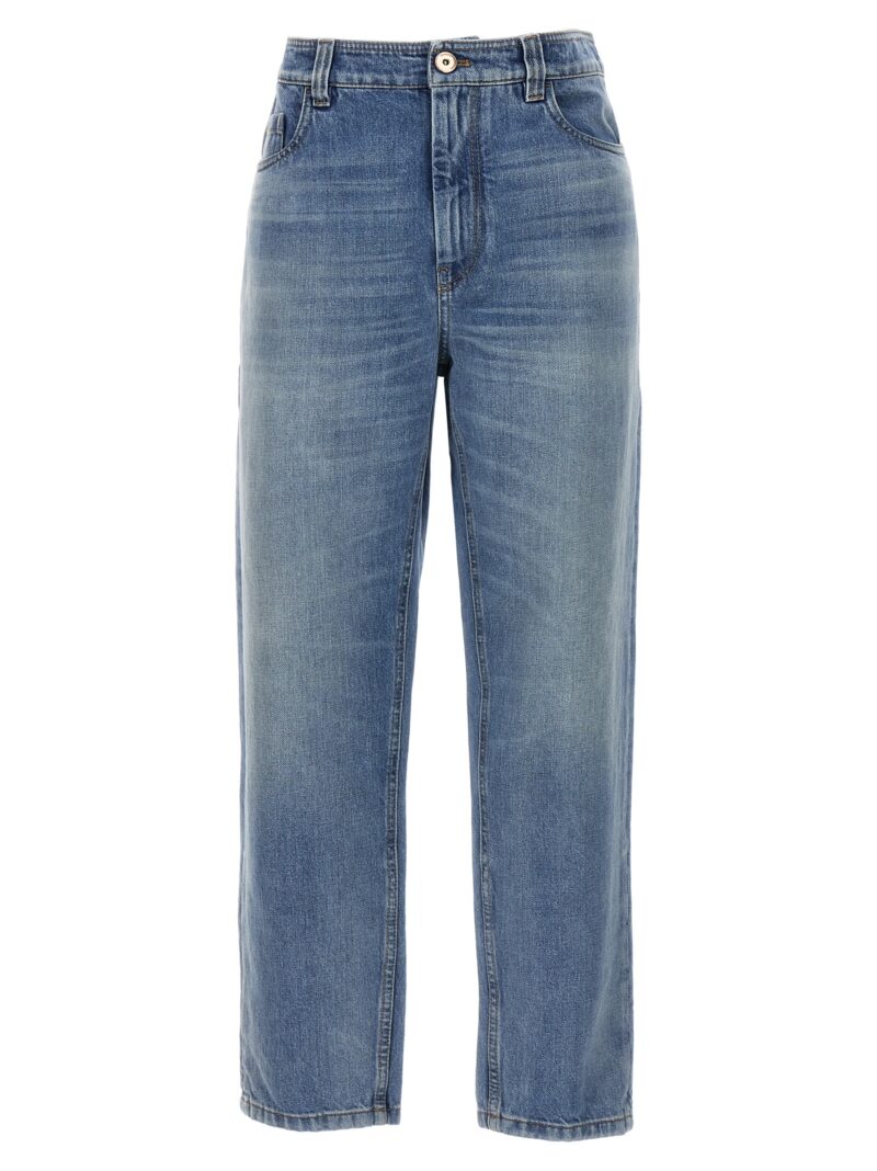 Straight leg jeans BRUNELLO CUCINELLI Light Blue