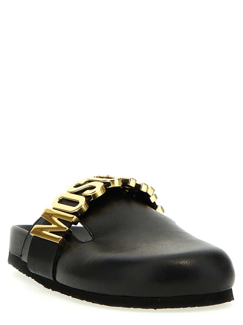 Logo mules MA10403G1IMF0000 MOSCHINO Black