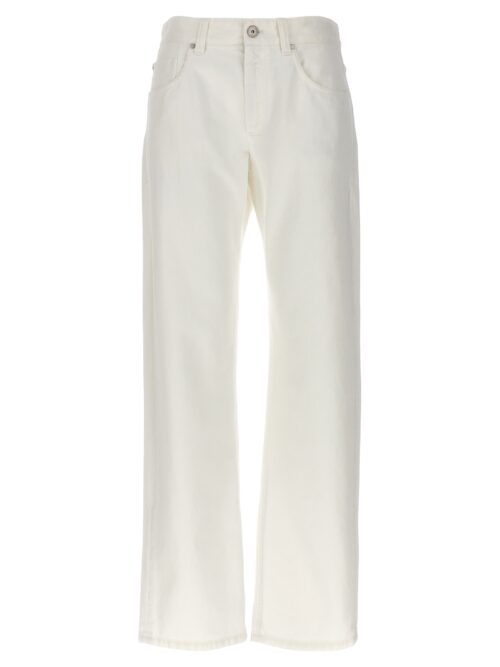 'Straight leg' jeans BRUNELLO CUCINELLI White
