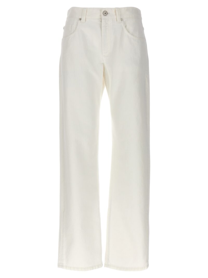 'Straight leg' jeans BRUNELLO CUCINELLI White