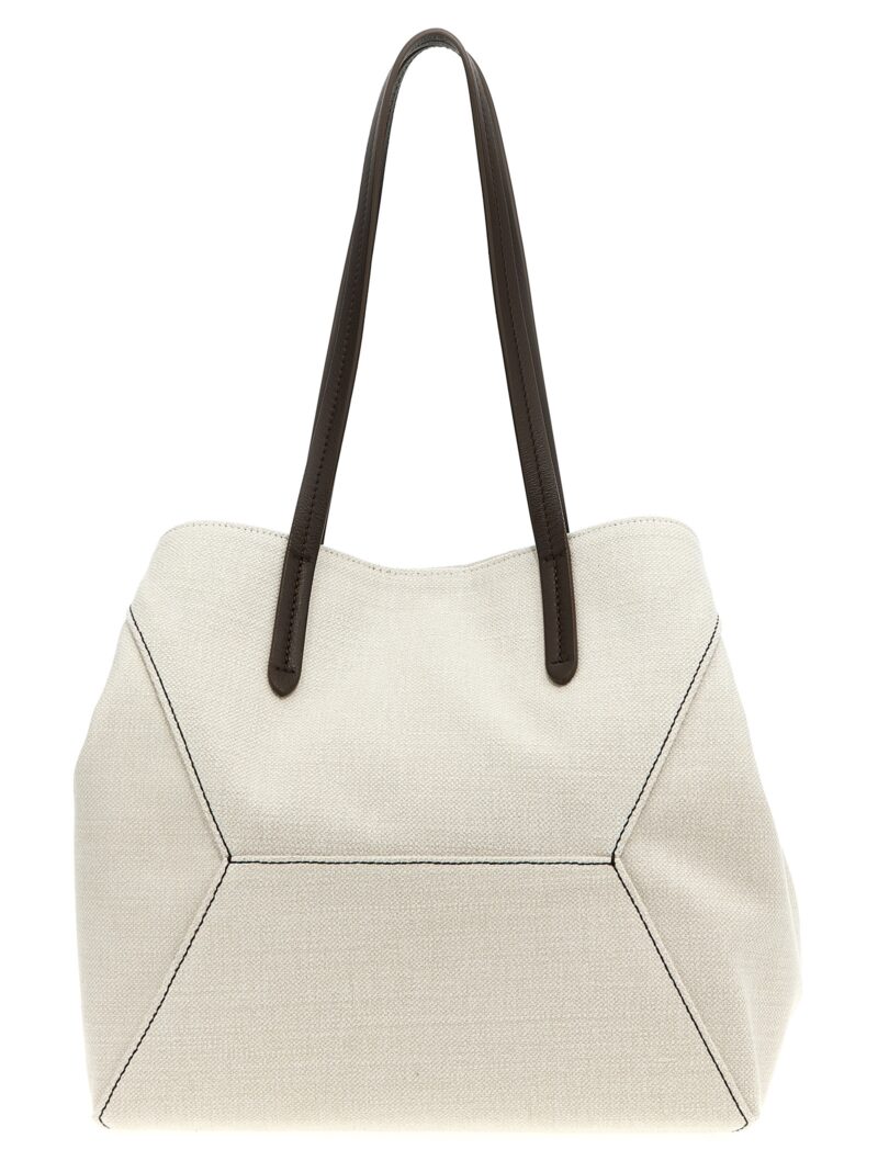 'Monile' shopping bag BRUNELLO CUCINELLI White