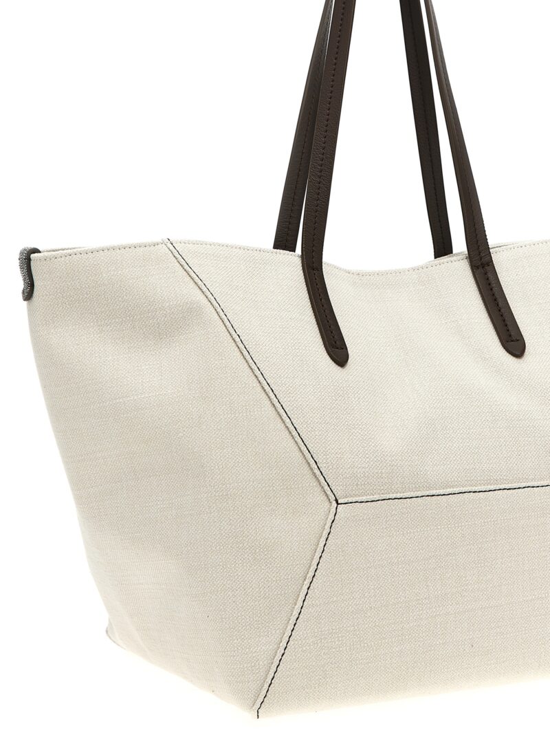 'Monile' shopping bag Woman BRUNELLO CUCINELLI White