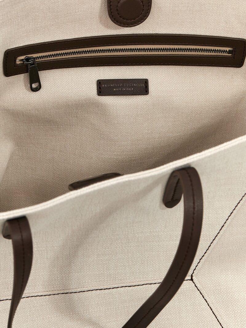 'Monile' shopping bag  BRUNELLO CUCINELLI White