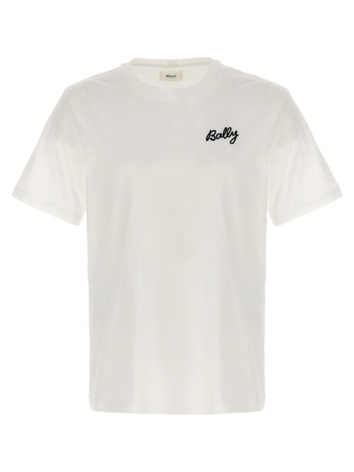 Logo embroidery t-shirt BALLY White