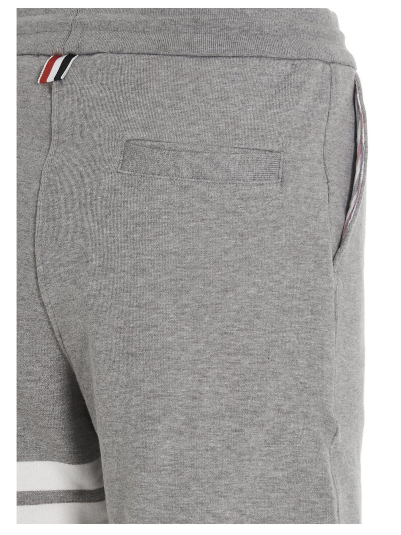 '4 bar’ joggers 100% cotton THOM BROWNE Gray