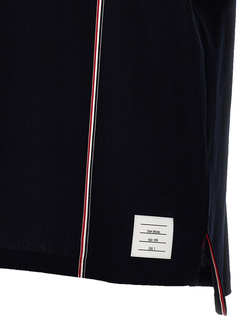 'Rwb stripe' T-shirt 100% cotton THOM BROWNE Blue