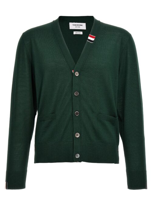 'Rwb' cardigan THOM BROWNE Green