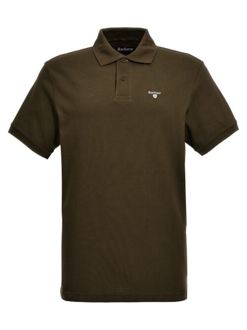 Logo embroidery polo shirt BARBOUR Green