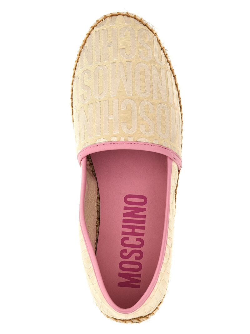 Logo espadrilles 50% polyester 38% cotton 10% polyolefin 2% polyurethane MOSCHINO Multicolor