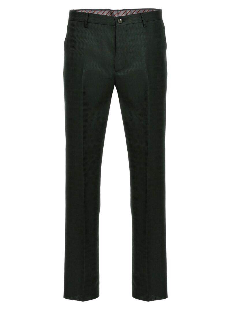 Jacquard pants ETRO Green