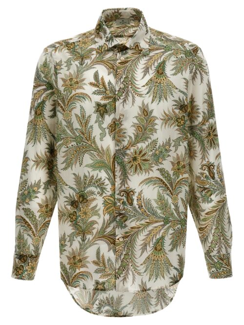 All-over print shirt ETRO Green