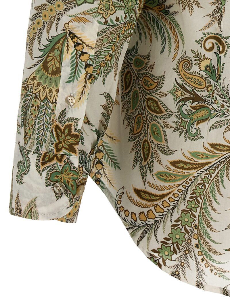 All-over print shirt 100% cotton ETRO Green