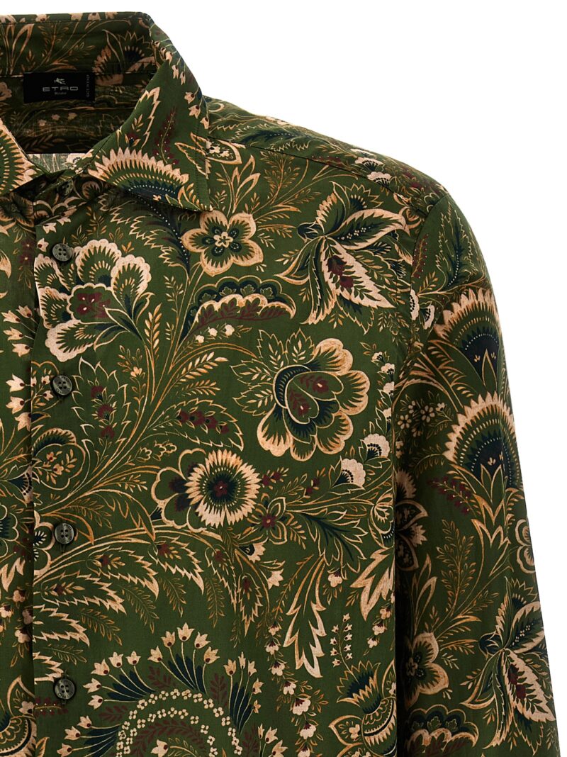 'Paisley' shirt Man ETRO Green