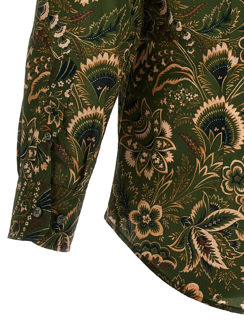 'Paisley' shirt 100% cotton ETRO Green