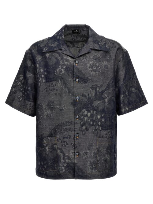 Jacquard shirt ETRO Blue