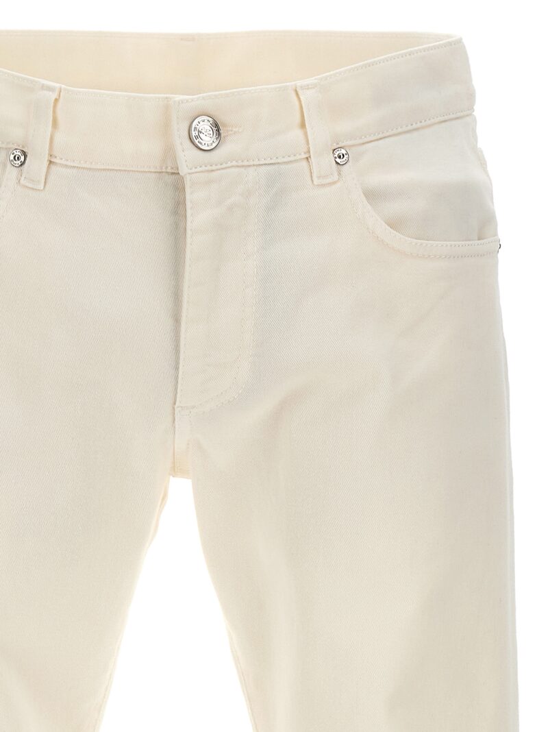 Tone-on-tone logo jeans Man ETRO White