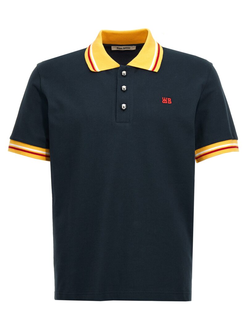 'Sun' polo shirt WALES BONNER Blue