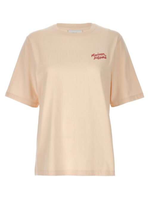 'Maison Kitsuné Handwriting' T-shirt MAISON KITSUNE Pink