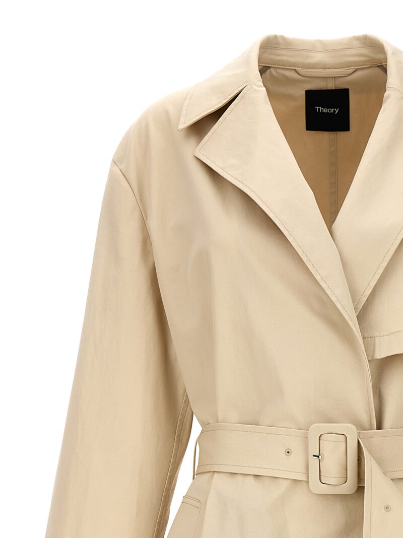 Long trench coat Woman THEORY Beige