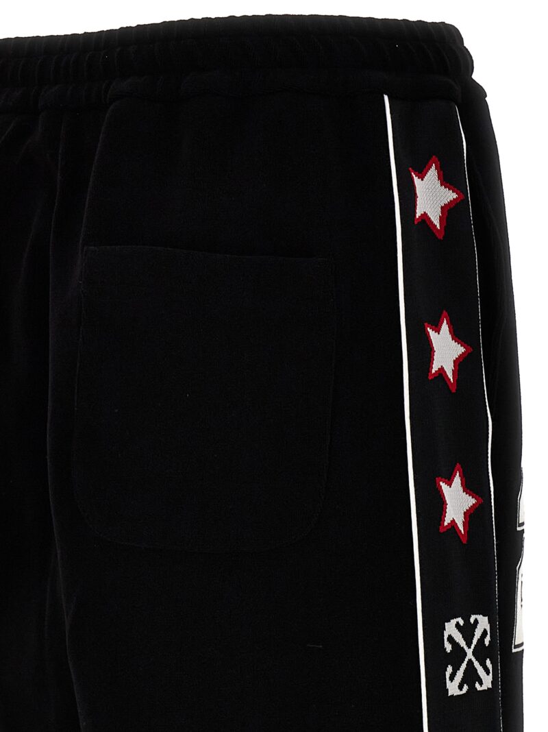 'Natlover Varsity' joggers Spring Summer 2024 OFF-WHITE Black