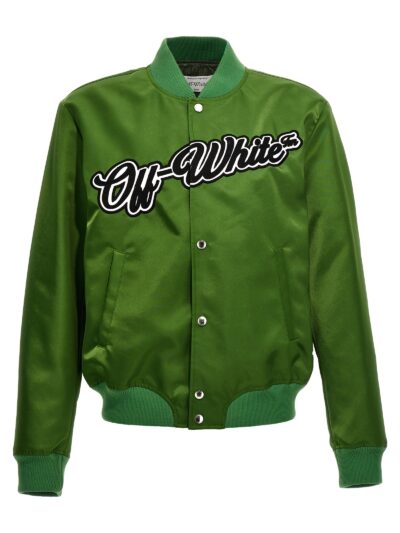 'Willow' bomber jacket OFF-WHITE Green