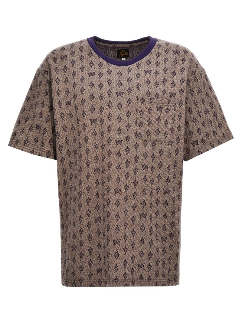 Jacquard patterned T-shirt NEEDLES Purple