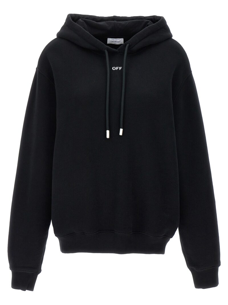 'Diag Embr' hoodie OFF-WHITE Black