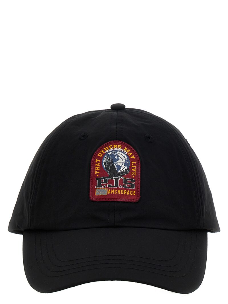 Logo patch baseball cap PARAJUMPERS Black